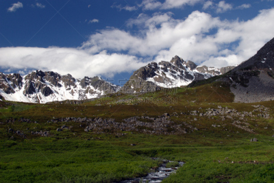 山谷,山,哈特奇道,塔基那山脉,水,天空,水平画幅,雪,无人,蓝色