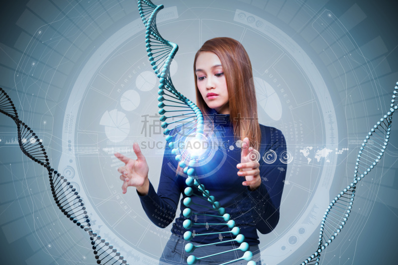 脱氧核糖核酸,技术,概念,工程师,三维图形,抽象,图像,再结合,genetic screening,基因治疗