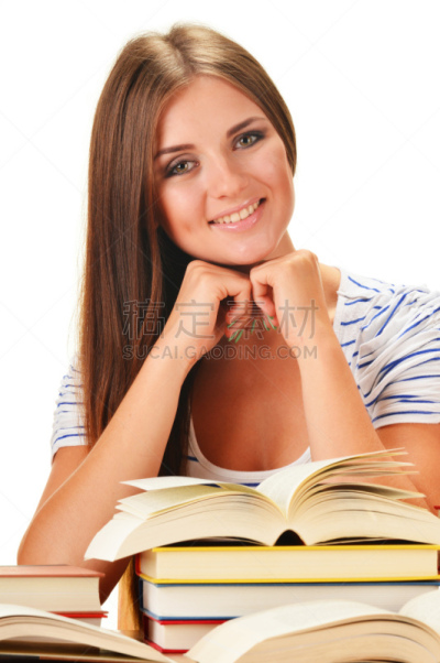 书,青年女人,翻译过程,哲学家,垂直画幅,美,字典,美人,未成年学生,白人
