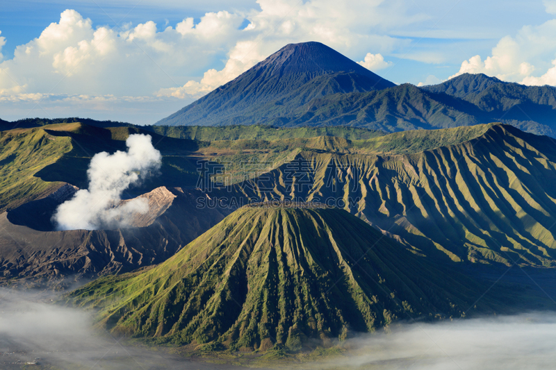 塞梅鲁火山,婆罗摩火山,滕格尔火山,bromo-tengger-semeru national park,东爪哇,秘密,旅途,云,烟雾,灰