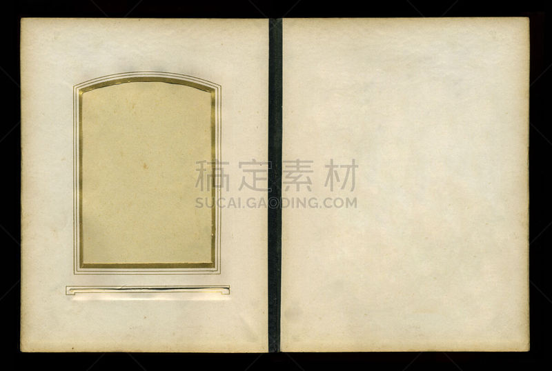 相册,爱德华七世时代风格,留白,古董,边框,水平画幅,风化的,衰老过程,古典式,纸板
