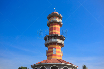 泰国,邦芭茵夏宫,马轿,挽芭茵,水平画幅,建筑,宫殿,装饰物,旅行者,夏天