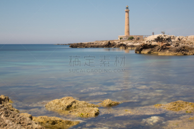 法维尼亚纳,灯塔楼,自然,悬崖,水平画幅,夜晚,无人,蓝色,夏天,反射
