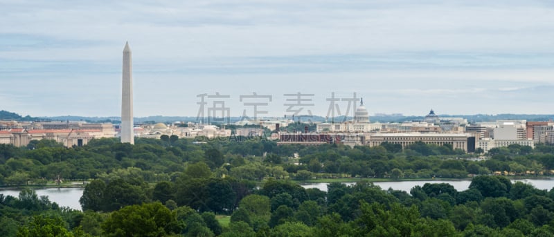 华盛顿特区,美国,全景,华盛顿纪念碑,阿灵顿,阿林顿,城市天际线,纪念碑,水平画幅