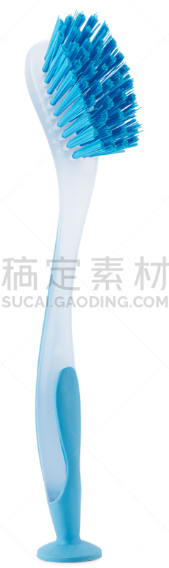 洗碗机,画笔,碟刷,硬毛刷,垂直画幅,无人,蓝色,全景,白色背景,塑胶