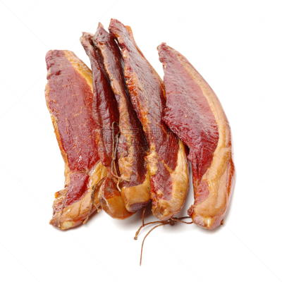 熏猪肉,白色背景,火腿,食盐,调味品,香料,肉,方形画幅,盐渍食品,无人