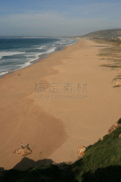 海滩,寂寞,萨阿拉德洛斯阿图内斯,轿车,伊比利亚风格,垂直画幅,加的斯,美,沙子,无人