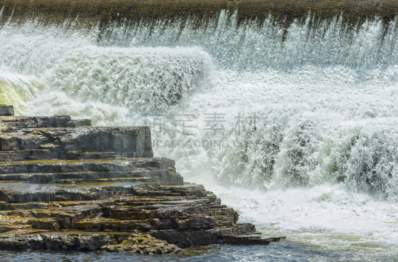 沟壑,自然,水,river ausable,美国,水平画幅,地形,纽约州,户外,特写