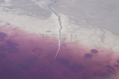 色彩鲜艳,奇异的,红色,水边,大盐湖,航空器拍摄视角,空的,犹他,自然美,湖