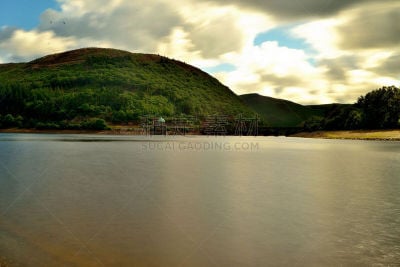 视角,水库,赖厄德镇,波厄斯郡,云景,云,湖,2015年,户外,天空
