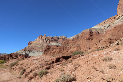风景,犹他,地球,莫斯特,一只动物,路,万岩柱,沙岩,escalante,沙漠