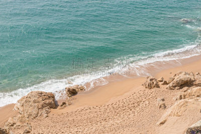 西班牙,海岸线,赫罗纳,勇气,陡峭海岸,水平画幅,无人,夏天,户外,太平洋海岸山脉