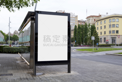街道,布告栏,空白的,留白,水平画幅,消息,无人,玻璃,户外,交通方式