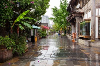 巷,风景,宽窄巷子,成都,四川省,旅游目的地,水平画幅,旅行者,户外,建筑结构