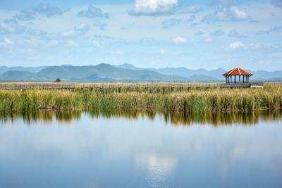湖,地形,风景,山,水,天空,气候,夏天,草,热带气候