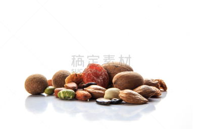 多样,干果,农业,食品,坚果,堆,蛋白质,杏仁,植物,水果