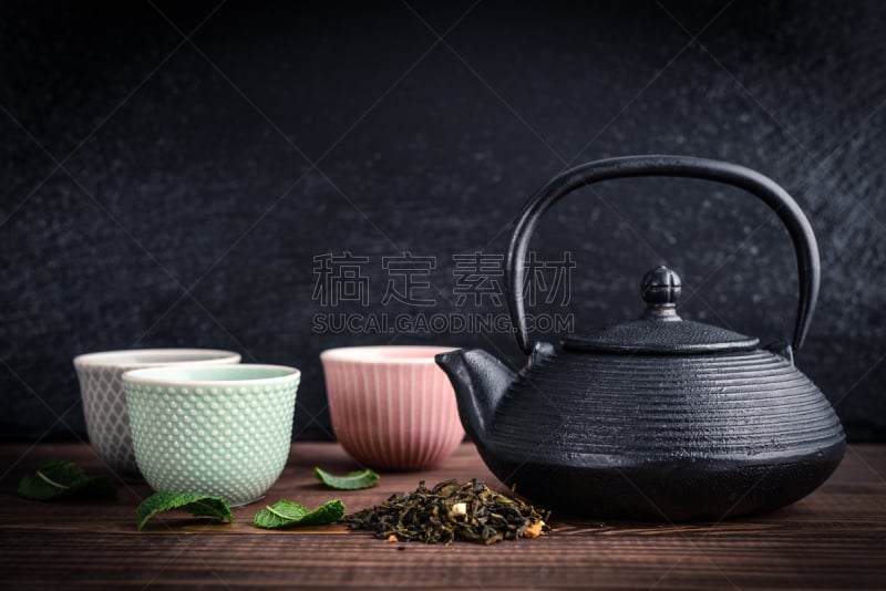 茶格玛,绿茶,饮料,茶,热,茶道,清新,杯,白色,铸铁