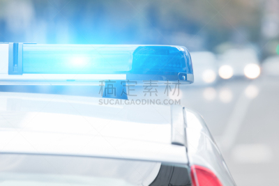 警官,美人鱼,无人迹,野外动物,警笛,留白,水平画幅,无人,蓝色