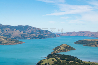新西兰,akaroa,海岸线,东,新西兰南岛,水,天空,美,水平画幅,山