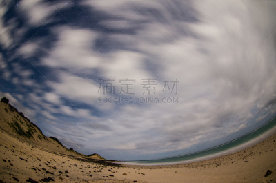 海滩,水,天空,水平画幅,沙子,无人,旅行者,野外动物,夏天,布希曼族