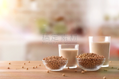 豆奶,乡村风格,谷类,厨房,正面视角,奶制品,褐色,水平画幅,素食,无人