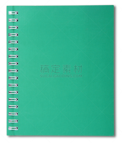 螺旋记事本,绿色,垂直画幅,办公室,留白,办公用品,洞,消息,无人,阴影
