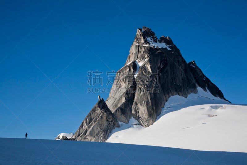 山,在下面,天空,珀塞尔山脉,水平画幅,雪,冰河,无人,蓝色,攀冰