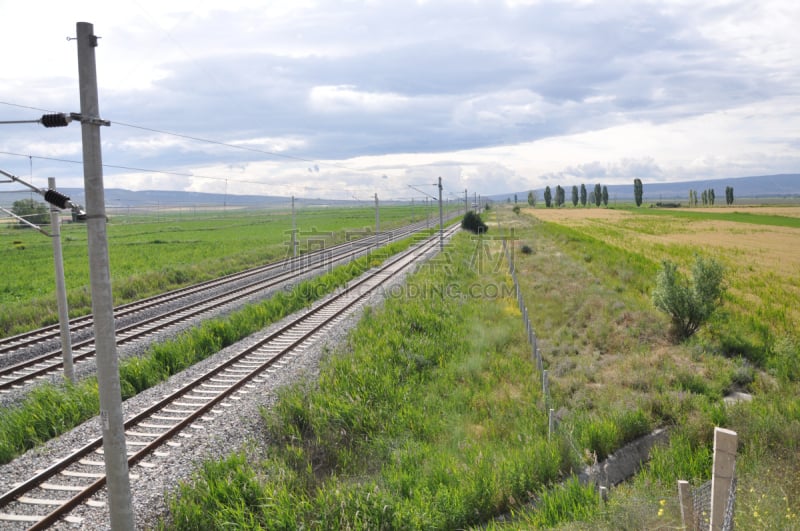 This is the high speed railway of Eskişehir which was completed in 2009. This is the first high speed railway in Turkey.