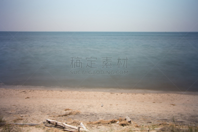 海滩,水,湖岸,水平画幅,沙子,无人,夏天,户外,密歇根湖,湖