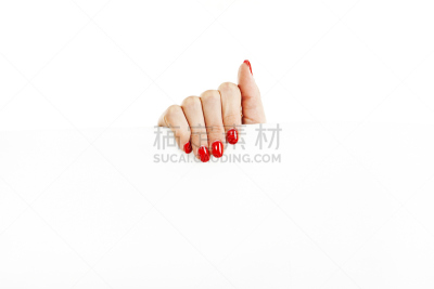 指甲,手,拿着,红色,女性,自然美,空白符号,用栅木板阻断,戒童,钉子
