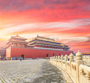 故宫,北京,禁止的,宫殿,大门,宏伟,世界遗产,建筑,天空,水平画幅