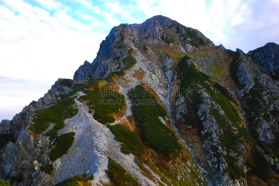 山,山脊,云,自然美,背景,石头,岩石,户外,天空,高处