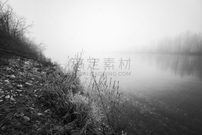 提契诺州,冬天,河流,地形,帕维亚,维基奥桥, 米兰,伦巴第大区,农舍,品红色