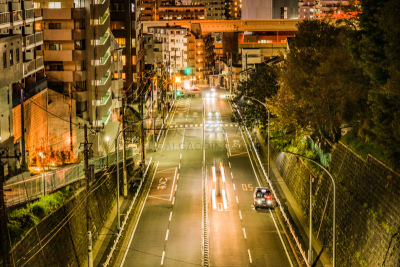 夜晚,横滨,建筑外部,交通,横滨高速铁路,户外,冬天,房地产,城市生活,建筑业