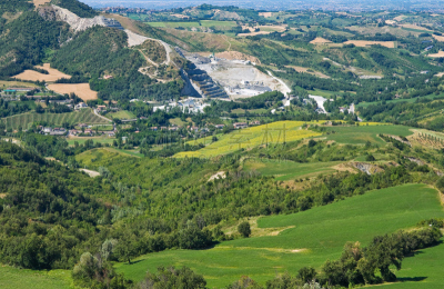 城堡,意大利,摄像机拍摄角度,水平画幅,山,无人,rimini,户外,要塞,蒙特贝卢湖