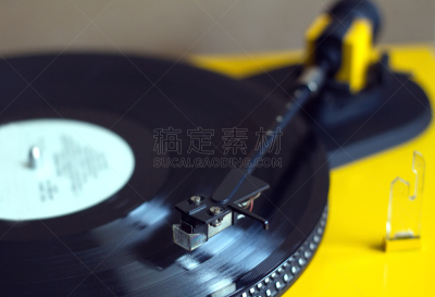 特写,唱片,唱盘,数字33,留声机的拾音臂,每分钟45转,唱机针,数字45,留声机,水平画幅