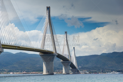 吊桥,在之间,里约热内卢,海景,佩特雷,斜拉桥,伯罗奔尼撒,爱奥尼亚海,输电塔,古典希腊