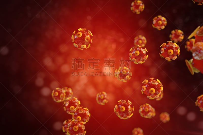 Viral hepatitis infection causing chronic liver disease , Hepatitis viruses 3d illustration