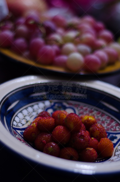 餐盘,仙人掌果,菲斯,垂直画幅,饮食,食品,图像,葡萄,摩洛哥,无人