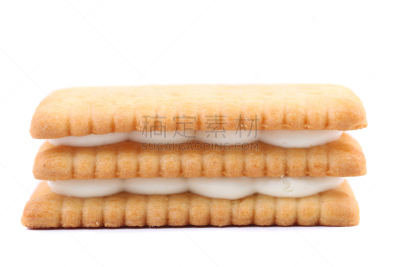 奶油蛋羹,饼干,奶油,长方形,背景,食品,图像,水平画幅,小吃