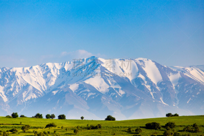 自然,地形,天山山脉,自然美,哈萨克斯坦,白色背景,风景,图像,雪,美