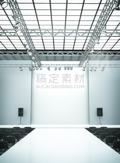座位,照明设备,舞台,t形台,垂直画幅,正面视角,形状,无人,椅子,蓝色
