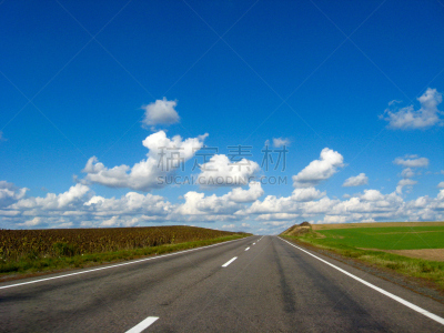 沥青,天空,路,海洋,搭便车,信息高速公路,水平画幅,无人,乌克兰,户外