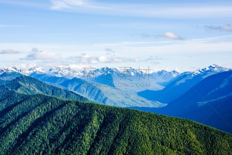 飓风山脊,地形,华盛顿州,山