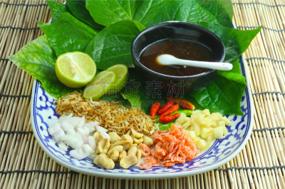 有包装的,叶子,食品,泰国人,素食,开胃品,柠檬,甜点心,辣椒,晚餐