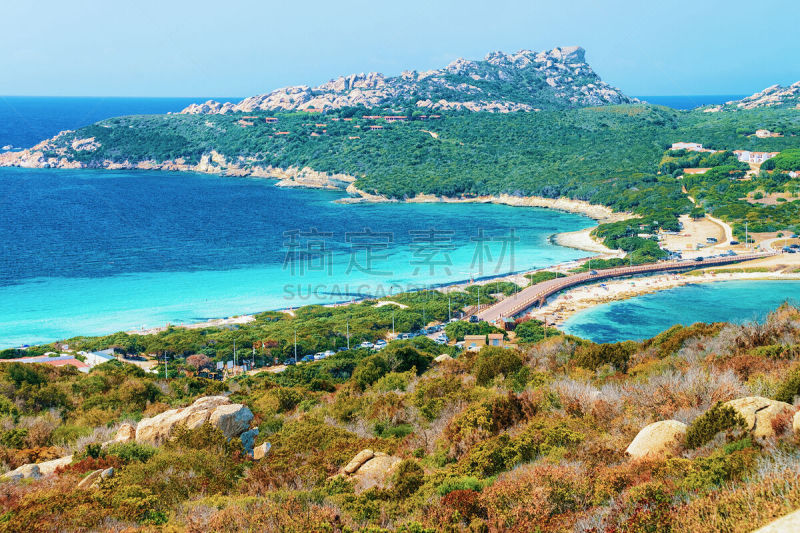 海滩,风景,路,圣特雷莎加卢拉,水,天空,水平画幅,沙子,无人,夏天