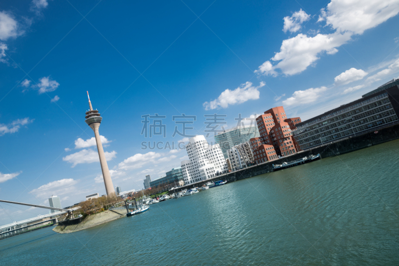 The media harbour in Düsseldorf, Germany