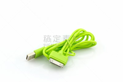 usb线,绿色,水平画幅,形状,电话机,无人,便携式信息设备,数据,塑胶,特写