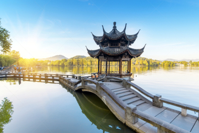 地形,建筑,杭州,西湖,自然美,户外,春天,铺路石,石材,远古的