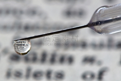 胰岛素,水滴,注射器,荷尔蒙,水平画幅,静脉滴注,健康保健,内分泌系统,大特写,糖尿病